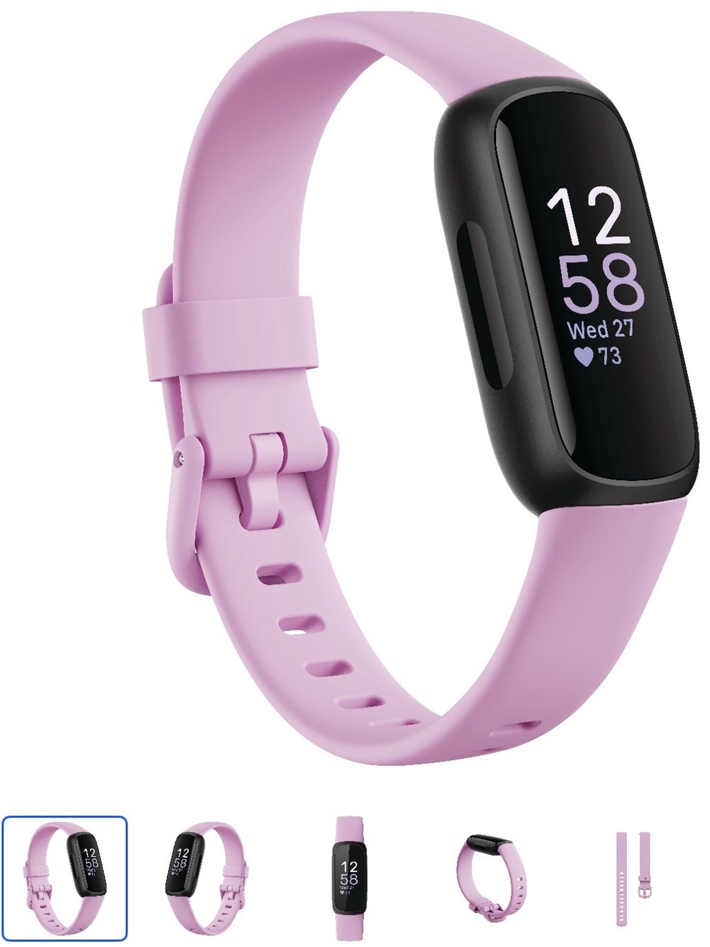 fitbit Inspire 3 Pink Fitness Tracker with Extra Pink Band - Picture 5 of 5
